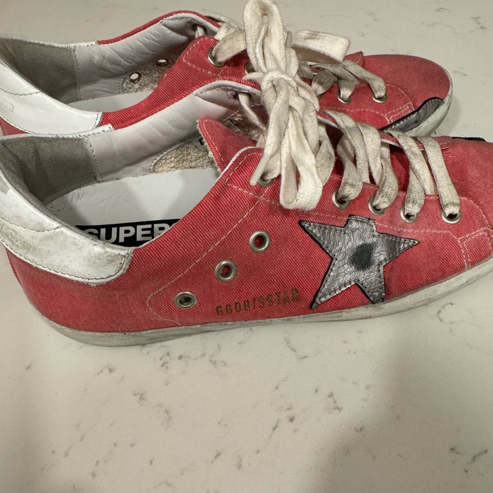 Pink Golden Goose Superstar sneakers size 38